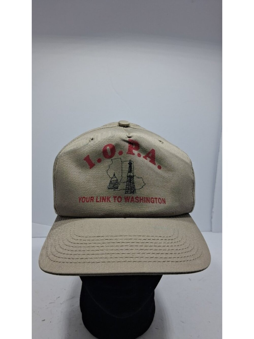 Washington I.O.P.A. Your Link To Washington vtg Snapback cap Khaki